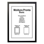 Ficha técnica e caractérísticas do produto Moldura Pronta 50x70 Basic Casa Castro - Preto