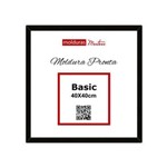 Ficha técnica e caractérísticas do produto Moldura Pronta Basic 40x40cm Preto - Premium