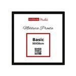 Moldura Pronta Basic 50x50cm Preto - Premium