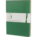 Ficha técnica e caractérísticas do produto Caderno Moleskine Volant Pautado Verde Extra Grande com Capa Flexível ¿ Kit com 2