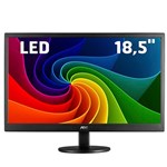 Ficha técnica e caractérísticas do produto Monitor 18,5" AOC LCD Led E970SWNL Widescreen