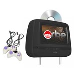 Monitor Encosto de Cabeça Mestre com DVD/sd/USB Preto Tela 7 Polegadas Orbe