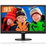 Ficha técnica e caractérísticas do produto Monitor LCD 19,5" HD Widescreen 203V5LHSB2 Philips - Philips