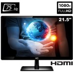Ficha técnica e caractérísticas do produto Monitor LED 21,5" Full HD Widescreen HQ 22HQ-LED HDMI 75hz