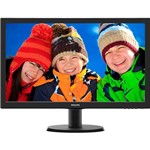 Monitor LED 23.6" Widescreen Philips 243V5QHABA Full HD Conexão HDMI
