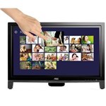 Ficha técnica e caractérísticas do produto Monitor Smart Touchscreen LED 19.5” AOC HD E2060VWT Widescreen com Conexão DVI