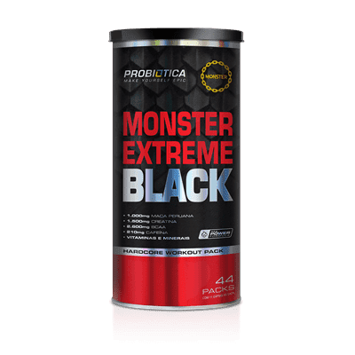 Ficha técnica e caractérísticas do produto Monster Extreme Black - Probiótica (44 PACK)