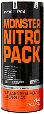 Ficha técnica e caractérísticas do produto Monster Nitro Pack Nova Formula 44 Packs, Probiótica
