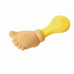 Mordedor e Chocalho Pezinho Colors Amarelo 2288 - Toyster