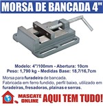Ficha técnica e caractérísticas do produto Morsa para Furadeira de Bancada 100mm F000104 Ipiranga