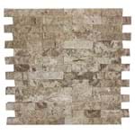 Mosaico Mármore Bege Travertino 28x28cm Trento Marmi