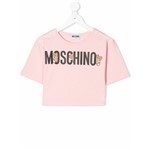 Ficha técnica e caractérísticas do produto Moschino Kids Camiseta Cropped com Logo - Rosa