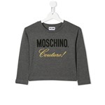 Ficha técnica e caractérísticas do produto Moschino Kids Suéter com Logo Contrastante - Cinza