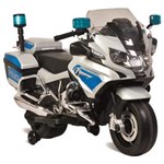 Ficha técnica e caractérísticas do produto Moto Elétrica Bandeirante Polícia BMW 12V – Branco