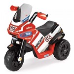 Ficha técnica e caractérísticas do produto Moto Elétrica Ducati Desmosedici 6V - Peg-Perego - Peg-Pérego