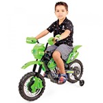 Ficha técnica e caractérísticas do produto Moto Elétrica Homeplay Infantil Motocross Verde - 243