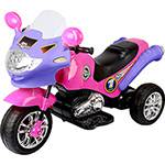 Moto Elétrica Infantil Speed Chopper 6V Rosa e Turquesa Homeplay