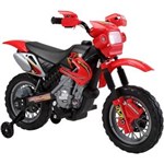 Ficha técnica e caractérísticas do produto Moto Elétrica Infantil 6V com Buzina e Farol Vermelha - Belfix