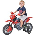 Ficha técnica e caractérísticas do produto Moto Elétrica Infantil 6V Motocross Vermelha Homeplay