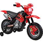 Moto Elétrica Infantil 925800 Vermelho com Luz de Farol e Buzina - BelFix