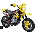 Ficha técnica e caractérísticas do produto Moto Elétrica Infantil Amarelo Bel Brink