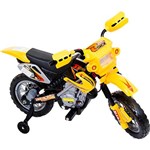 Ficha técnica e caractérísticas do produto Moto Elétrica Infantil Amarelo com Luz de Farol e Buzina - BelFix