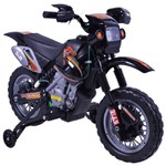 Ficha técnica e caractérísticas do produto Moto Elétrica Infantil com Farol e Buzina Preta - Belfix