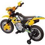 Ficha técnica e caractérísticas do produto Moto Eletrica Infantil Motocross Amarelo Homeplay 245