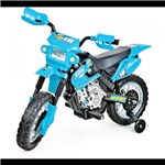 Ficha técnica e caractérísticas do produto Moto Eletrica Infantil Motocross Azul - Homeplay