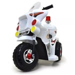 Ficha técnica e caractérísticas do produto Moto Elétrica Infantil Triciclo Policial 2 a 4 Anos Menino Menina com Luzes Som