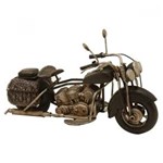 Ficha técnica e caractérísticas do produto Motocicleta de Metal Enferrujada 19X8X11Cm - Preto