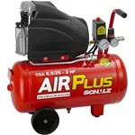 Ficha técnica e caractérísticas do produto Motocompressor de Ar CSA 8,5/ 25L - 2 HP Air Plus - Schulz