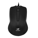 Ficha técnica e caractérísticas do produto Mouse Básico Preto USB MS-20BK C3Tech