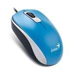 Ficha técnica e caractérísticas do produto Mouse com Fio Genius 1000 DPI USB DX110 Azul - 31010116103