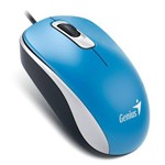 Ficha técnica e caractérísticas do produto Mouse com Fio Genius 1000 Dpi Usb Dx110 Azul 31010116103
