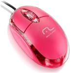 Ficha técnica e caractérísticas do produto Mouse com Fio Laser Multilaser Usb - Mo181 Rosa