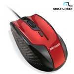 Ficha técnica e caractérísticas do produto Mouse com Fio USB Gamer Fire Preto e Vermelho com 6 Botões MO149 - Multilaser