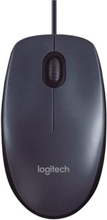Ficha técnica e caractérísticas do produto Mouse com Fio Usb Logitech Cinza- M100