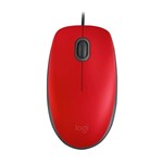 Ficha técnica e caractérísticas do produto Mouse com Fio Vermelho M110 1 UN Logitech