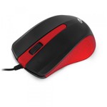 Ficha técnica e caractérísticas do produto Mouse C3Tech MS-20RD Basico Preto/Vermelho USB