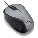 Ficha técnica e caractérísticas do produto Mouse Emborrachado com Fio USB Multilaser Grafite