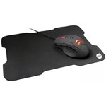 Ficha técnica e caractérísticas do produto Mouse Gamer Dazz e Mouse Pad Striker - Preto
