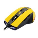 Ficha técnica e caractérísticas do produto Mouse Gamer Dazz Thundera Ótico 2Ghz Infravermelho 2000dpi USB Amarelo/Preto 622242