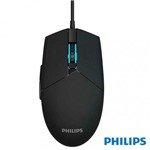 Ficha técnica e caractérísticas do produto Mouse Gamer Laser Usb Óptico Pc 6400 Dpi Philips Momentum