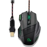 Ficha técnica e caractérísticas do produto Mouse Gamer Multilaser Profissional Warrior 7 Botões 3200 DPI Preto USB MO207