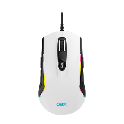 Ficha técnica e caractérísticas do produto Mouse Gamer OEX Arctic com Macro 10000 DPI USB LED MS316