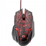 Mouse Gamer Usb 3200dpi Spider 2 Om-705 Preto/vermelho Fortrek