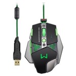 Ficha técnica e caractérísticas do produto Mouse Gamer Warrior USB Ouro 9 Botões 4000DPI Multilaser