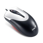 Mouse Genius Wired Ns-100 Preto com Prata Usb - 31010006102