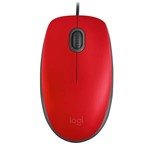 Ficha técnica e caractérísticas do produto Mouse Logitech M110 Silent Vermelho